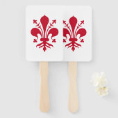 フィレンツェの旗を持つ愛国的なハンドファンのセット ハンドファン (正面&裏面)