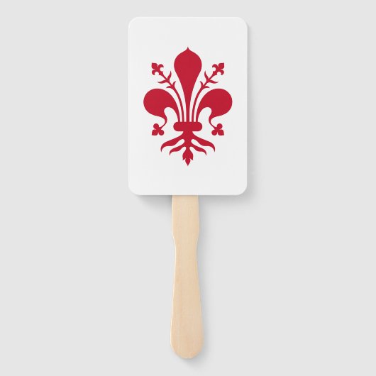 フィレンツェの旗を持つ愛国的なハンドファンのセット ハンドファン (裏面)