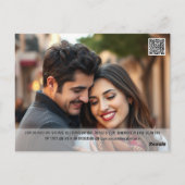 フィレンツェの水の色の写真の日付を保存イタリア ポストカード (裏面)