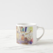 フィレンツェの眺めは芸術的な水彩画で作りました エスプレッソカップ (右)