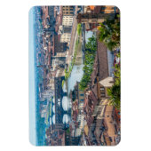 フィレンツェの街並み – アルノ川のポンテヴェッキオ マグネット (縦)