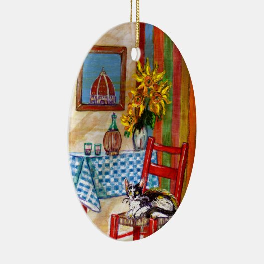 フィレンツェの赤のルビーのイタリアンな台所 セラミックオーナメント (右)