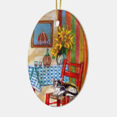 フィレンツェの赤のルビーのイタリアンな台所 セラミックオーナメント (左)