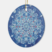 フィレンツェの雪片のオーナメント セラミックオーナメント (左)
