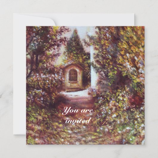 フィレンツェの静かな秋 招待状 (正面)