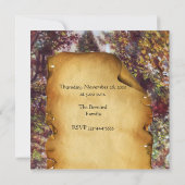 フィレンツェの静かな秋 招待状 (裏面)