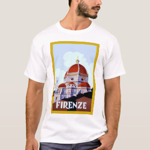 フィレンツェの~のヴィンテージのイタリアンな旅行 Tシャツ