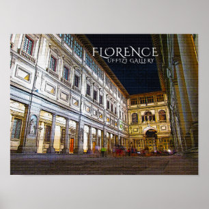 フィレンツェのUffiziのギャラリーポスター ポスター