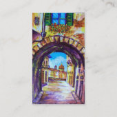 フィレンツェアンティーク路地ビューチャーチチェステッロ 名刺 (裏面)