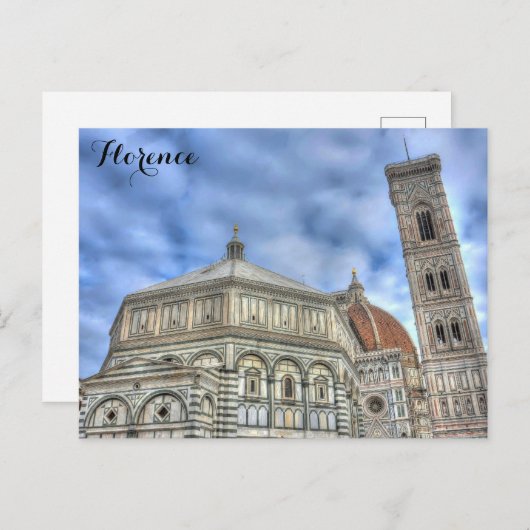 フィレンツェイタリアンイタリア大聖堂トラベルフォト ポストカード (正面/裏面)
