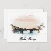 **フィレンツェイタリアンAP12言語フィレンツェイタリア ポストカード (正面/裏面)