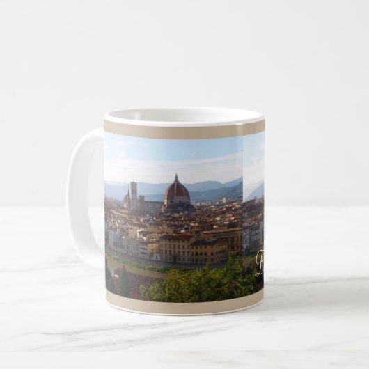 フィレンツェイタリア旅行記念品 コーヒーマグカップ (正面左)