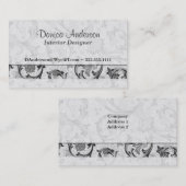 フィレンツェイタリア語 名刺 (正面/裏面)