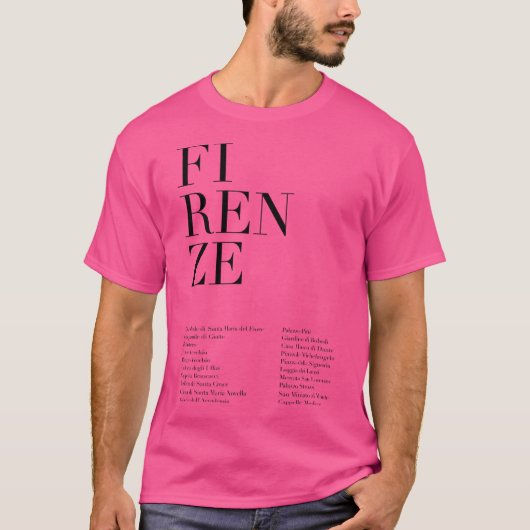 フィレンツェモニュメント Tシャツ (正面)