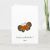 フィレンツェルネッサンスフローラモノグラムノートカード ノートカード (裏面)