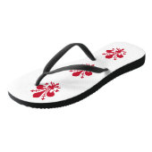 フィレンツェ国旗と大人のスリムなストラップ ビーチサンダル (アングル)