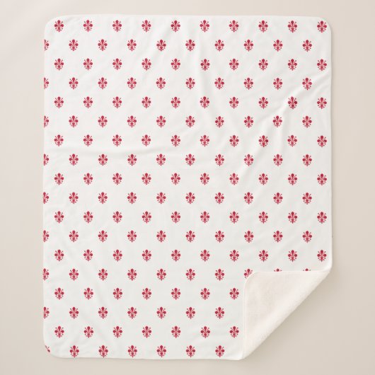 フィレンツェ国旗と愛国的シェルパ毛布 シェルパブランケット (正面)