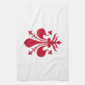 フィレンツェ国旗のキッチンタオル(イタリア) キッチンタオル (縦)