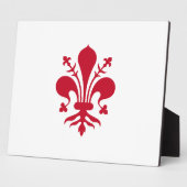 フィレンツェ国旗の額 フォトプラーク (側面)