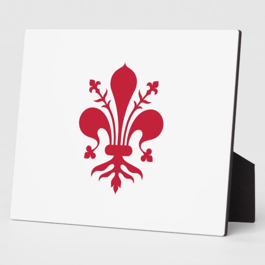 フィレンツェ国旗の額 フォトプラーク (側面)