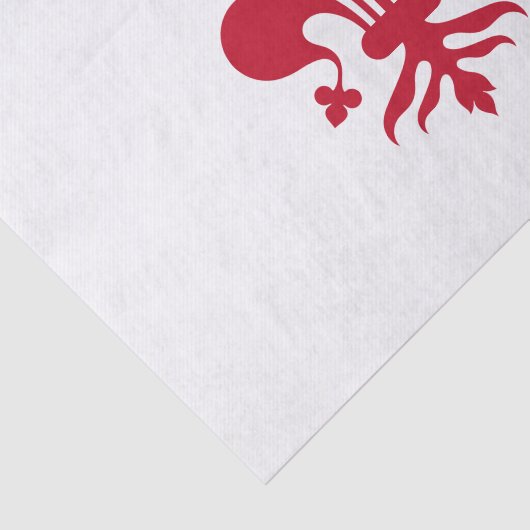 フィレンツェ国旗を持つ愛国的ティッシュペーパー 薄葉紙 (詳細)