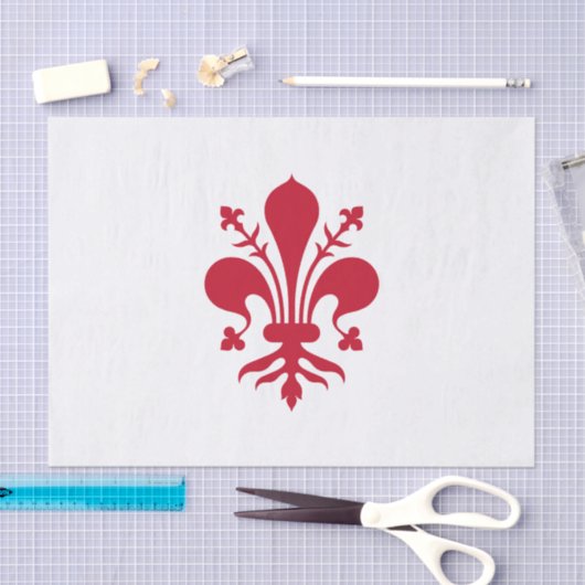 フィレンツェ国旗を持つ愛国的ティッシュペーパー 薄葉紙 (クラフト)