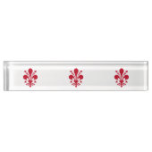 フィレンツェ国旗を掲げた愛国的な卓上の銘板 デスクネームプレート (正面)