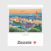 フィレンツェ夕日イタリア シール (シート)