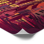 フィレンツェ夕日 ポスター (角)