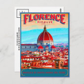 フィレンツェ大聖堂はがきの複製 ポストカード (正面/裏面)