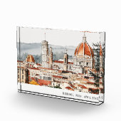 フィレンツェ大聖堂イタリア水彩旅行イタリアン施設 フォトブロック (右)