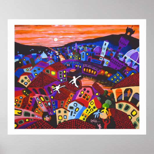 フィレンツェ屋根 ポスター (正面)