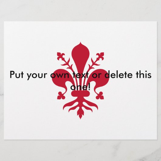 フィレンツェ州旗のあるフライヤー，イタリア チラシ (正面)