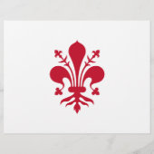 フィレンツェ州旗のあるフライヤー，イタリア チラシ (裏面)