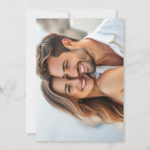 フィレンツェ市のスカイラインの水の色の編集可能な写真 招待状 (裏面)