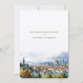 フィレンツェ救イタリアスカイライン 招待状 (裏面)