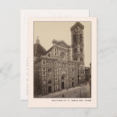 フィレンツェ教会ファシアタディSマリアデルフィオーレ ポストカード (正面/裏面)