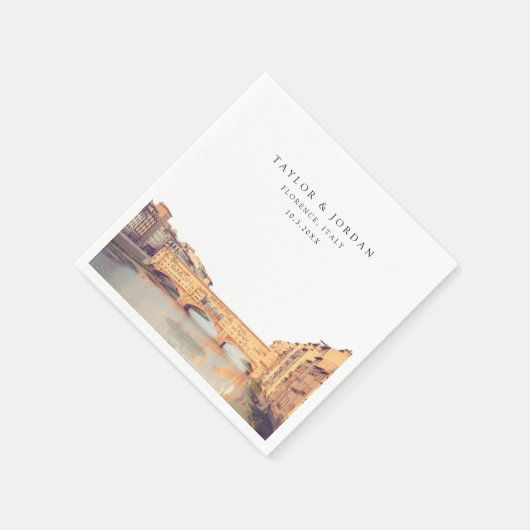 フィレンツェ結婚イタリア紙カクテルナプキン スタンダードカクテルナプキン (角)