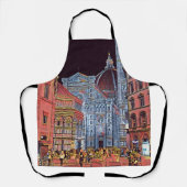 フィレンツェ芸術的イタリア エプロン (正面)