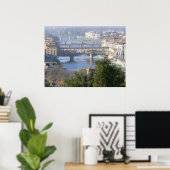 フィレンツェ、イタリアからの眺めPiazza Michelangelo ポスター (ホームオフィス)