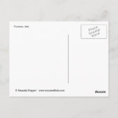 フィレンツェ、イタリアのはがき ポストカード (裏面)