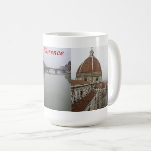 フィレンツェ、イタリアの数々の眺めのマグ コーヒーマグカップ (正面右)