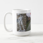 フィレンツェ、イタリアの数々の眺めのマグ コーヒーマグカップ (左)