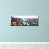 フィレンツェ・イタリアの橋 キャンバスプリント (インサイチュ (ウッドフロア))