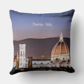 フィレンツェ、イタリアの街並み写真、 クッション (裏面)