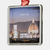 フィレンツェ、イタリアの街並み写真、 メタルオーナメント (左)