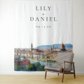 フィレンツェ イタリアン ウェディング フォト バックドロップ タペストリー (インサイチュ)