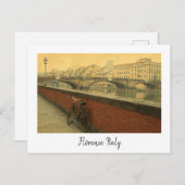 フィレンツェ、イタリアヴィンテージ写真 シーズンポストカード (正面/裏面)