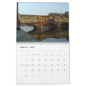 フィレンツェ・イタリア写真 カレンダー (2月 2027)