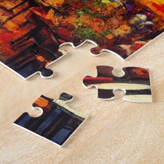 フィレンツェ、イタリア通り絵を描with Duomo's ジグソーパズル (側面)